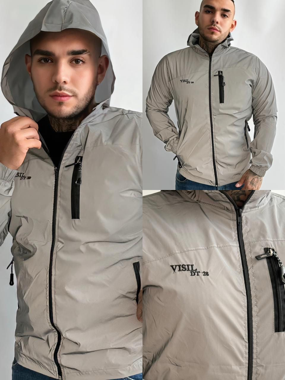 Gray helmet for bikers